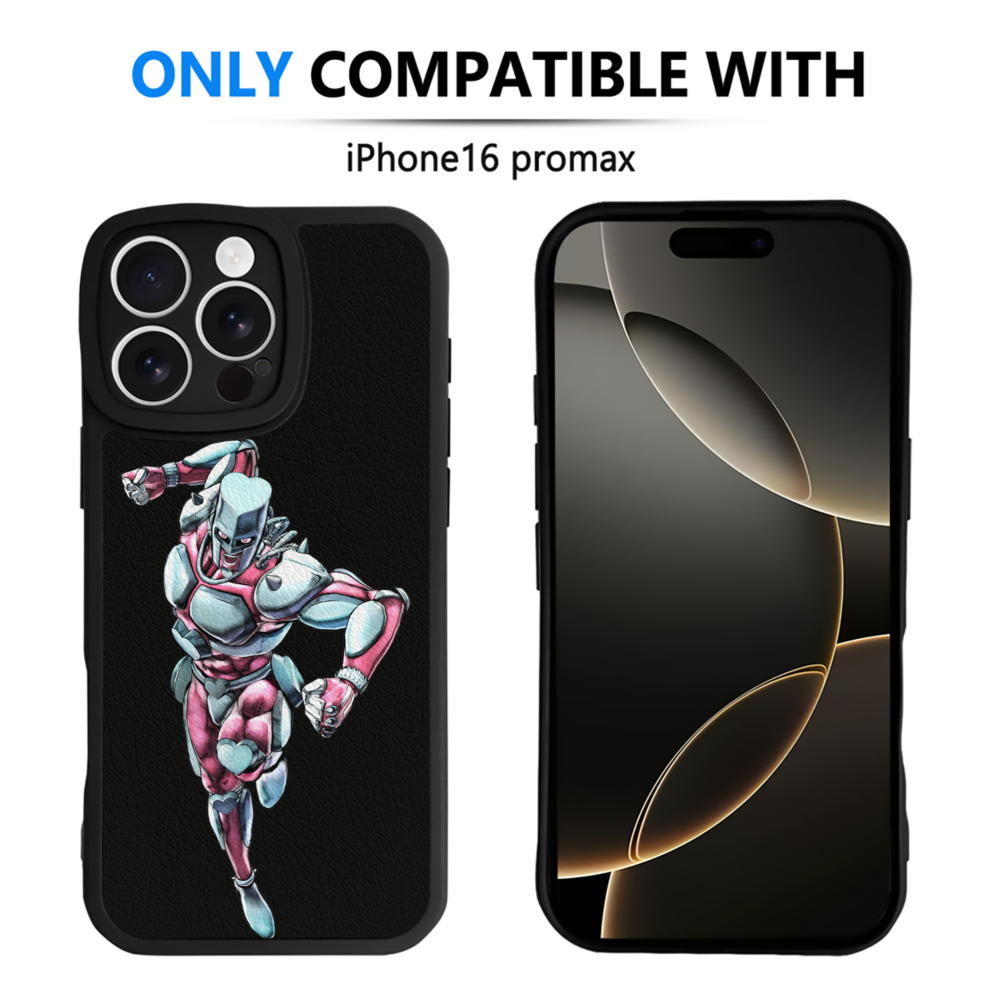 （画像用） ジョジョの奇妙な冒険 ひがしかた じょうすけ JoJo's Bizarre Adventure Higashikata Josuke 【iPhone 16シリーズ対応】シリコンスマホケース（レザー調） 材質：シリコン